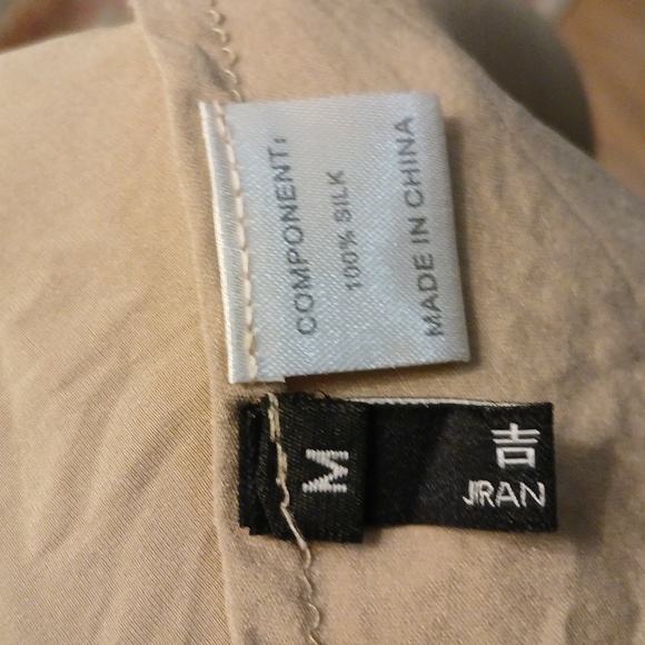 100% Silk Gold Cowl Neck Slip Dress Midi Size S - Picture 11 of 12